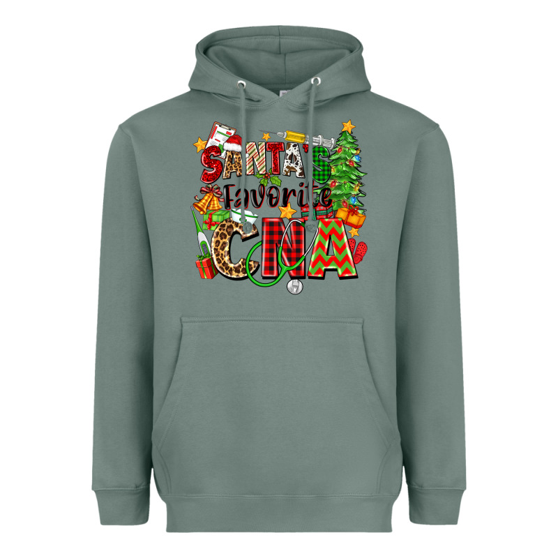 Santa's Favorite Cna Heavyweight Hoodie by Zillion Design Studio | Teevron