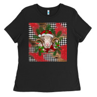 Black Christmas merino Ladies Tee - BarkalooDesign