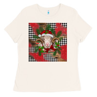 Bone Christmas merino Ladies Tee - BarkalooDesign