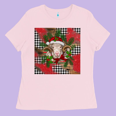 Christmas Merino Ladies Tee Designed By Barkaloodesign