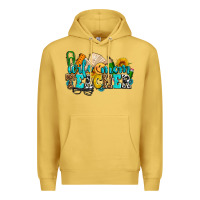 Antique Gold wife mom teacher with sunflowers Premium Hoodie - AdoDesignShop