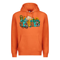 Carrot wife mom teacher with sunflowers Premium Hoodie - AdoDesignShop