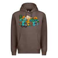 Coffee wife mom teacher with sunflowers Premium Hoodie - AdoDesignShop