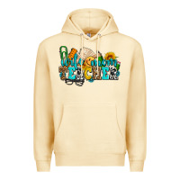 Pina Colada wife mom teacher with sunflowers Premium Hoodie - AdoDesignShop