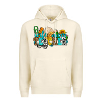 Tofu wife mom teacher with sunflowers Premium Hoodie - AdoDesignShop