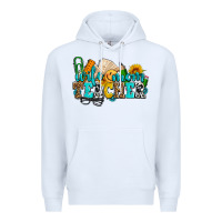 White wife mom teacher with sunflowers Premium Hoodie - AdoDesignShop