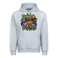 Heather Grey Drink up witches white Urban Hoodie - JahusDesignShop