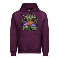 Mauve Wine Drink up witches white Urban Hoodie - JahusDesignShop