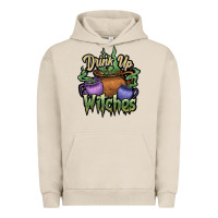 Pigment French Oak Drink up witches white Urban Hoodie - JahusDesignShop