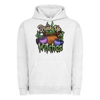 Pigment Lunar Rock Drink up witches white Urban Hoodie - JahusDesignShop