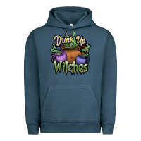 Pigment Midnight Navy Drink up witches white Urban Hoodie - JahusDesignShop
