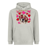 Moon Dust valentine's day  saint bernard dog Heavyweight Hoodie - RanaPortraitStore