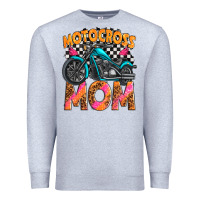 Heather Grey motocross mom Premium Sweatshirt - texasbilliewilder