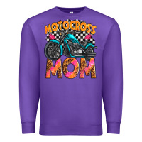 Purple motocross mom Premium Sweatshirt - texasbilliewilder