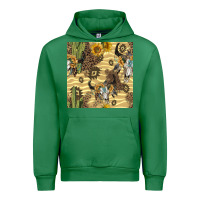 Emerald aztec bull skull Urban Hoodie - BundleAndBundleShop