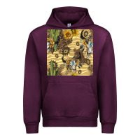Aztec Bull Skull Urban Hoodie | Teevron