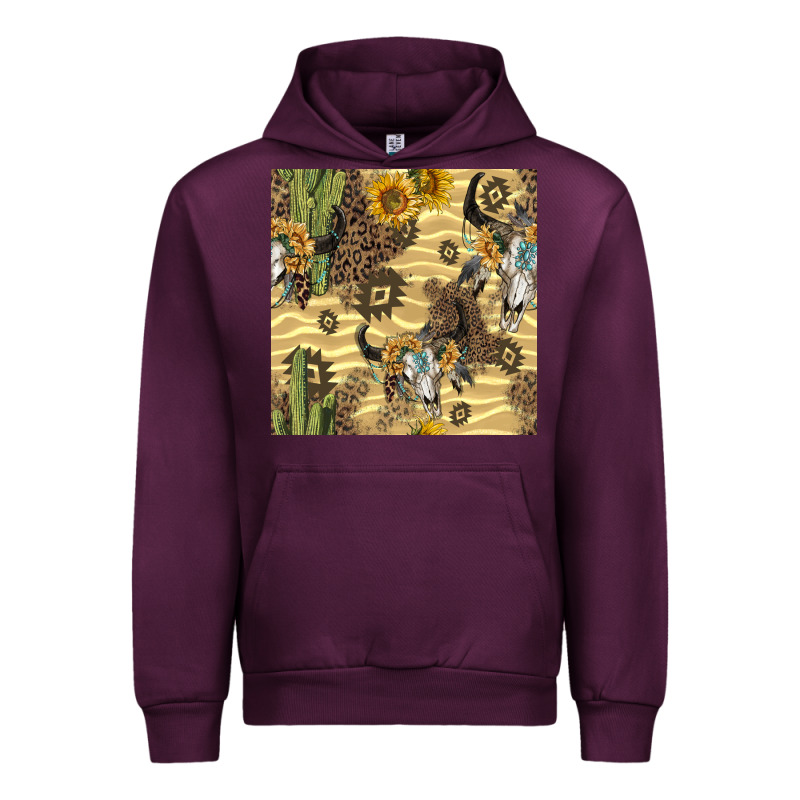 Aztec Bull Skull Urban Hoodie by BundleAndBundleShop | Teevron
