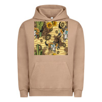 Pigment Burro aztec bull skull Urban Hoodie - BundleAndBundleShop