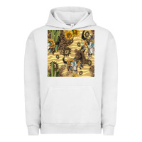 Pigment Lunar Rock aztec bull skull Urban Hoodie - BundleAndBundleShop