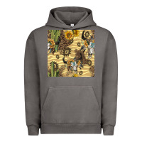 Pigment Tornado aztec bull skull Urban Hoodie - BundleAndBundleShop