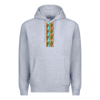 Heather Grey dinosaur brontosaurus pen wrap Premium Hoodie - Artiststas