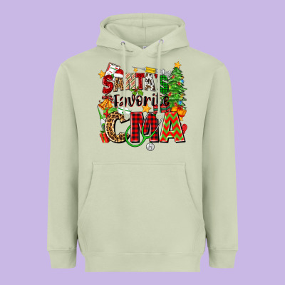 Santa's Favorite Cma Heavyweight Hoodie Designed By Zillion Design Studio
