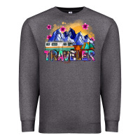 Charcoal Heather traveler Premium Sweatshirt - Zillion Design Studio