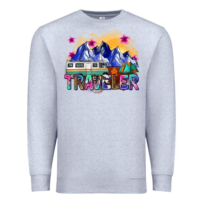 Traveler Premium Sweatshirt by Zillion Design Studio | Teevron
