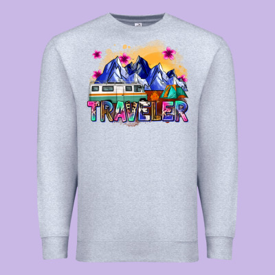 Traveler Premium Sweatshirt Designed By Zillion Design Studio