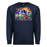 Navy traveler Premium Sweatshirt - Zillion Design Studio