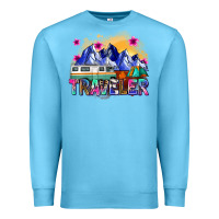 Ocean Blue traveler Premium Sweatshirt - Zillion Design Studio