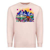 Pale Pink traveler Premium Sweatshirt - Zillion Design Studio