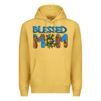 Antique Gold blessed mom autism Premium Hoodie - AdoDesignShop