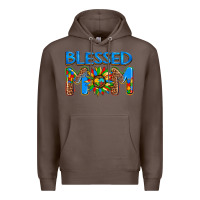 Coffee blessed mom autism Premium Hoodie - AdoDesignShop