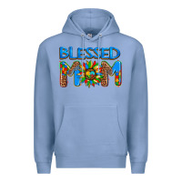 Colony Blue blessed mom autism Premium Hoodie - AdoDesignShop