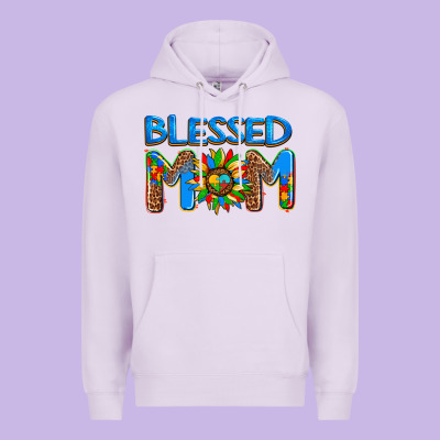 Blessed Mom Autism Premium Hoodie Designed By Adodesignshop
