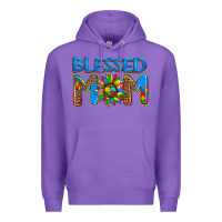 Purple blessed mom autism Premium Hoodie - AdoDesignShop