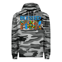 Slate Camo blessed mom autism Premium Hoodie - AdoDesignShop