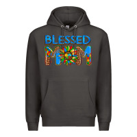 Smoke blessed mom autism Premium Hoodie - AdoDesignShop