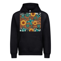 Black cross gemstone and sunflower Urban Hoodie - Artiststas