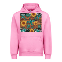 Fuchsia Pink cross gemstone and sunflower Urban Hoodie - Artiststas
