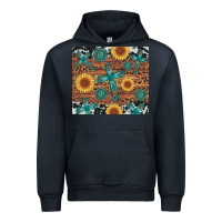 Navy cross gemstone and sunflower Urban Hoodie - Artiststas