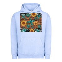 Pigment Grape Ice cross gemstone and sunflower Urban Hoodie - Artiststas
