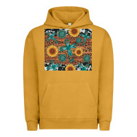 Cross Gemstone And Sunflower Urban Hoodie | Teevron