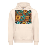 Sandshell cross gemstone and sunflower Urban Hoodie - Artiststas