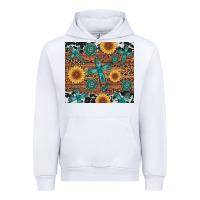 White cross gemstone and sunflower Urban Hoodie - Artiststas
