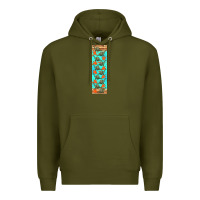 Army Green dinosaur brontosaurus pen wrap Premium Hoodie - Artiststas