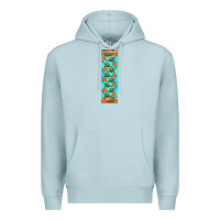 Blue Mist dinosaur brontosaurus pen wrap Premium Hoodie - Artiststas