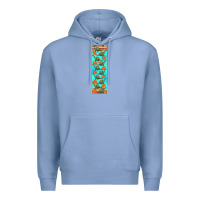 Colony Blue dinosaur brontosaurus pen wrap Premium Hoodie - Artiststas