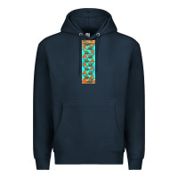 Navy dinosaur brontosaurus pen wrap Premium Hoodie - Artiststas